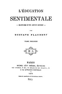 <i>Sentimental Education</i> 1869 French novel