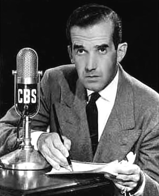 Edward R. Murrow, the leader of the Murrow Boys, in 1947