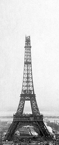 Eiffel Tower 12 February 1889
