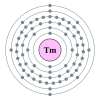 Tuliumin elektronikonfiguraatio on 2, 8, 18, 31, 8, 2.