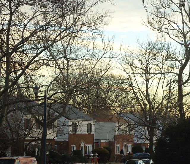 Residential area in December.