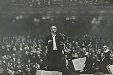 Wilhelm Furtwängler in der Queen's Hall, London, 1931  Foto: Erich Salomon