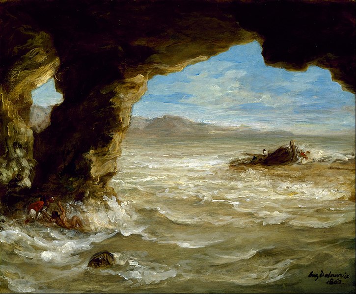 File:Eugène Delacroix - Shipwreck on the Coast - Google Art Project.jpg