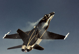 <span class="mw-page-title-main">High Alpha Research Vehicle</span> Experimental aircraft based on the McDonnell Douglas F-18 Hornet