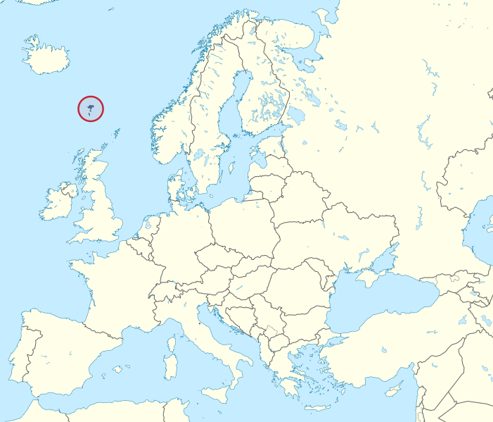File:Faroe Islands in Europe (-rivers -mini map).svg