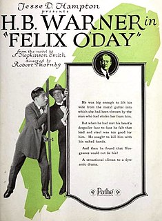 <i>Felix ODay</i> 1920 film by Robert Thornby