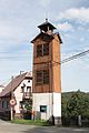 Věž někdejší hasičské zbrojnice ve Ferdinandově, součásti Hejnic v Libereckém kraji.