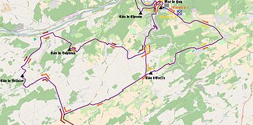 Flèche wallonne 2015, circuit local.