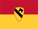 Bandeira da 1ª Divisão de Cavalaria do Exército dos EUA.svg