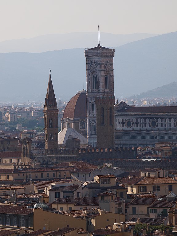 Giotto's belltower and the Duomo, view from Piazzale Michelangelo