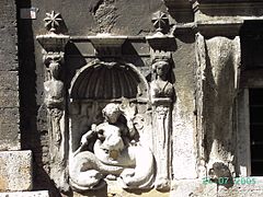 Liten fontän på Via Giulia (1500-talet)
