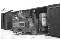Forklift Jämsänkoski paper mill 1953.jpg