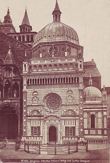 La chapelle Colleoni, avant 1914 photographiée par Pietro Poppi (1833-1914)