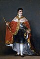 Portrait of Ferdinand VII of Spain in coronation robes Francisco Goya