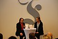 Katja Lange-Müller und Julia Encke bei der Frankfurter Buchmesse 2016