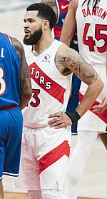 Fred VanVleet went undrafted and was selected as an NBA All-Star in 2022. Fred VanVleet 2021.jpg
