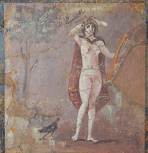 Fresco depicting Hermaphroditus. Museo Barracco 01.jpg