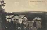 Wittighaus a lovecký zámeček (Forsthaus), foto po 1910
