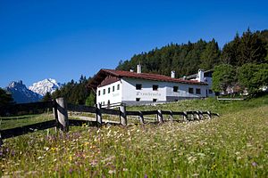 Froneben alpine farm in the Stubai Alps.