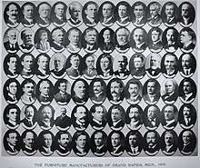 Photographs of the furniture businessmen of Grand Rapids in 1908 Furniture Manufacturers of Grand Rapids, Mich., 1908.jpg