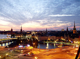 Skyline of ஸ்டாக்ஹோம் நகரம்