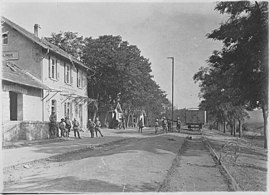 The railway station photographed by the French Army in July 1916