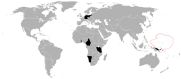 Impero coloniale tedesco - Localizzazione