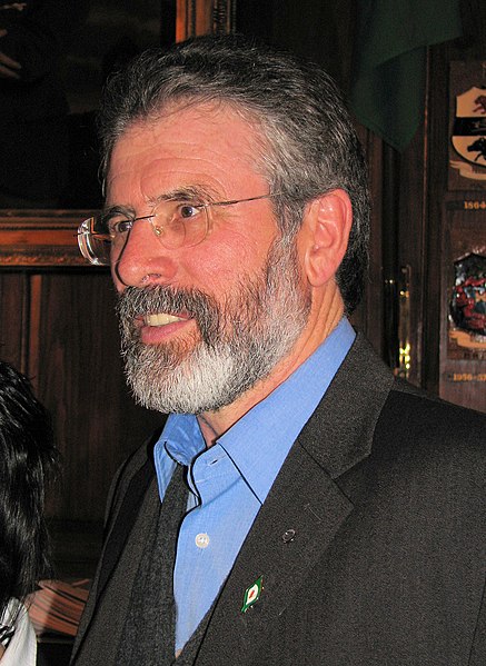 File:Gerry Adams Easter Lily Badge Cropped.jpg