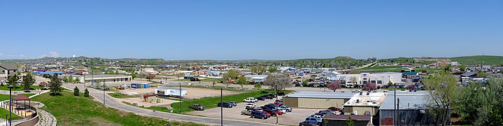 Gillette, Wyoming panorama seen from Campbell County Memorial Hospital parking garage