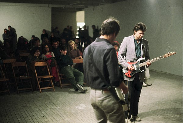 Glenn Branca performing in New York in the 1980s