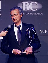 Mourinho at the Globe Soccer Awards in 2012