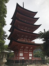 厳島神社の五重塔（広島県廿日市市）