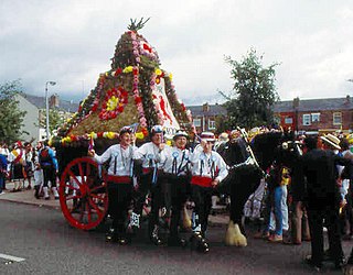 <span class="mw-page-title-main">Rushcart</span> Traditional ceremony in England