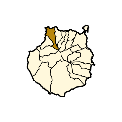 Localização municipal na Gran Canaria