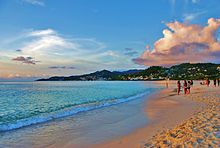 Shore of Grand Anse Beach, Saint George Parish, Grenada, West Indies Grand Anse Beach Grenada.jpg