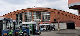 A Kelenföldi autóbuszgarázs műemlék épülete