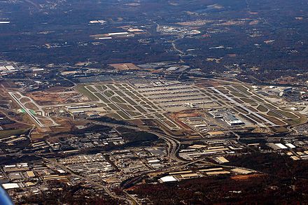 If you fly into Atlanta, you'll be touching down at the busiest airport in the world: Hartsfield–Jackson Atlanta International Airport