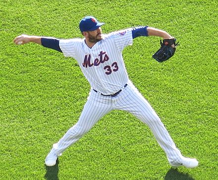 Harvey with the Mets in 2016