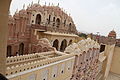 Hawa Mahal Jaipur - Internal domes of an external wall (2010).jpg