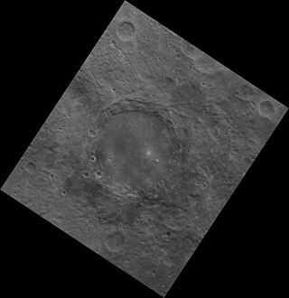<span class="mw-page-title-main">Heaney (crater)</span> Crater on Mercury