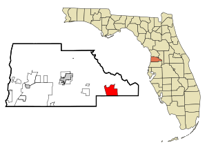 Hernando County Florida Incorporated and Unincorporated areas Ridge Manor Highlighted.svg