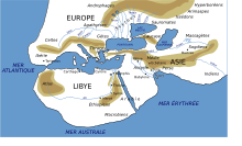 Herodotus world map-fr.svg