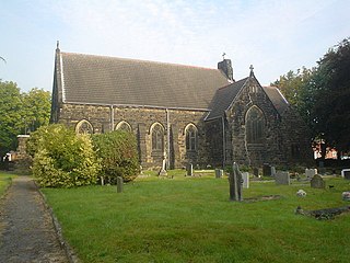 Rhostyllen village in Wales