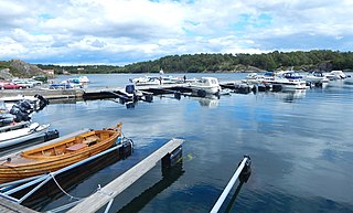 Homborsund Village in Southern Norway, Norway