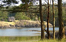 Picture taken in 2008 from the campsite in Home Bay Home Bay Jedediah Island.jpg