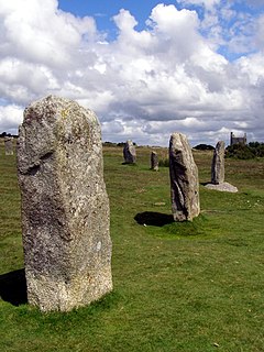 The Hurlers (stone circles) Group of three stone circles in Cornwall, England