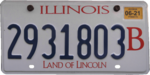 Plaque d'immatriculation du camion Illinois 2020 B.png