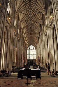 Interior of Winchester Cathedral