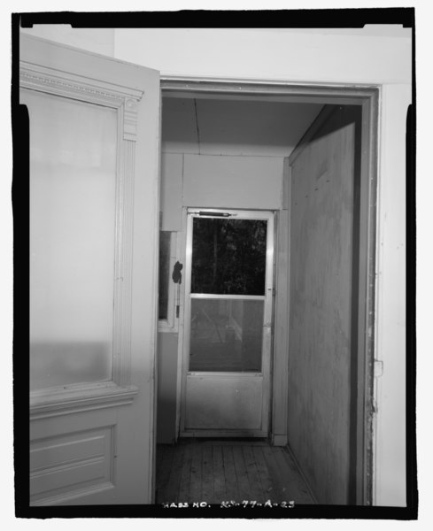 File:Interior view of residence, west porch, looking west - George Spangerberger Farmstead, Residence, 2012 West Illinois Avenue, South Hutchinson, Reno County, KS HABS KS-77-A-23.tif