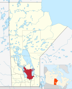 Map of the Interlake Region of Manitoba.